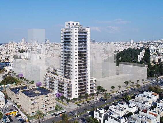שיכון ובינוי בפרויקט דירה להשכיר בדרך השלום // הדמיה: olin